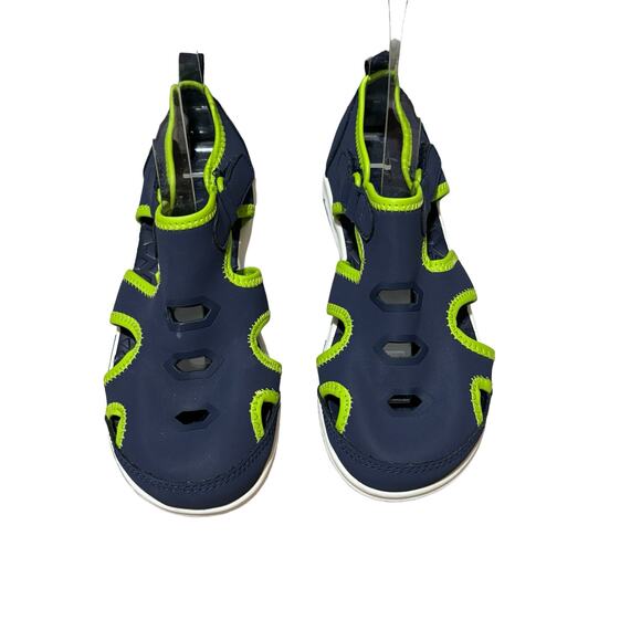 LANDS END Blue Green Close Toe Water Sandal Youth Size 3M Casual Beach Comfort - Picture 1 of 6